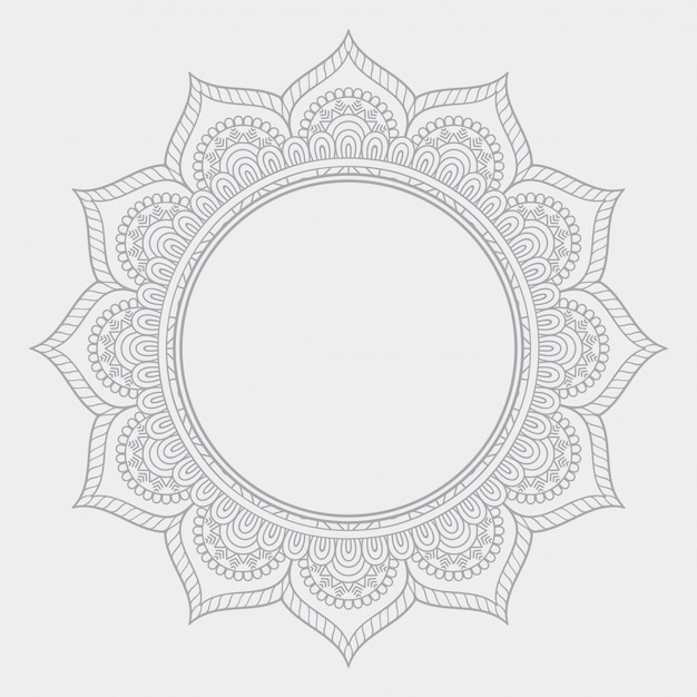 Luxus dekorativer mandala design hintergrund