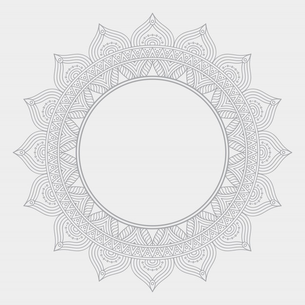 Vektor luxus dekorativer mandala design hintergrund