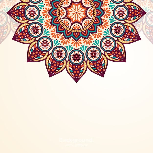 Luxus dekorativer mandala design hintergrund