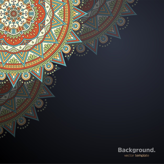 Luxus dekorativer mandala design hintergrund