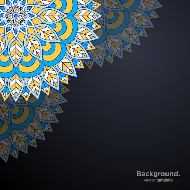 Luxus dekorativer mandala design hintergrund