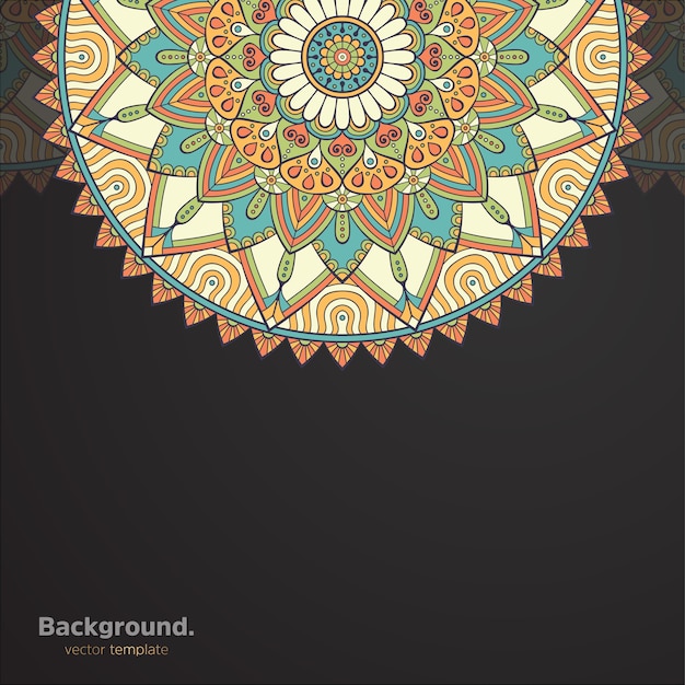 Luxus dekorativer mandala design hintergrund