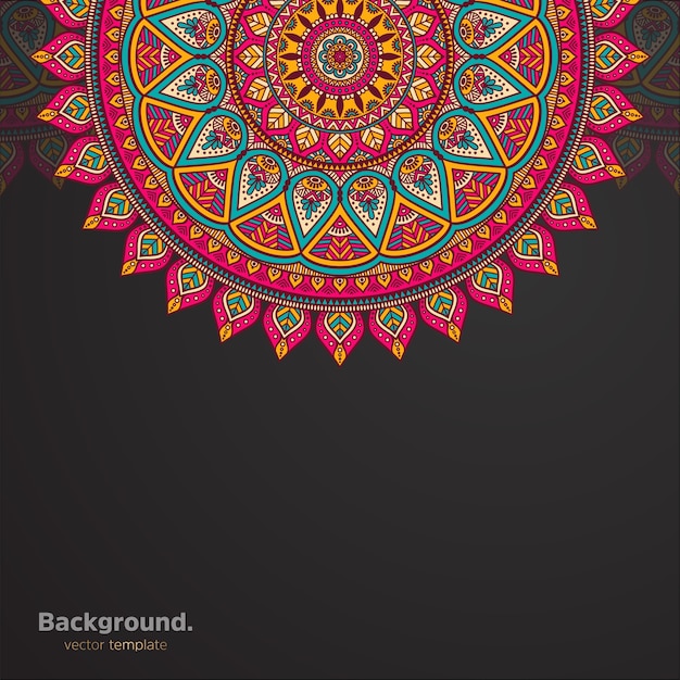 Luxus dekorativer Mandala Design Hintergrund