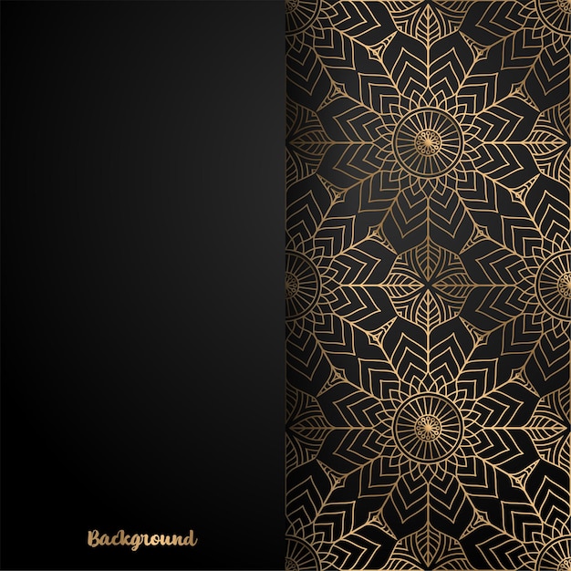 Luxus dekorativer mandala design hintergrund