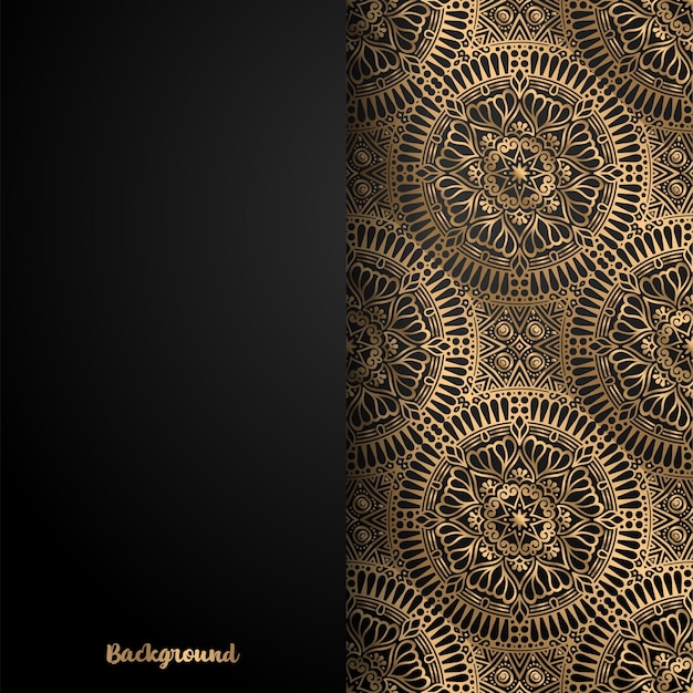 Luxus dekorativer mandala design hintergrund