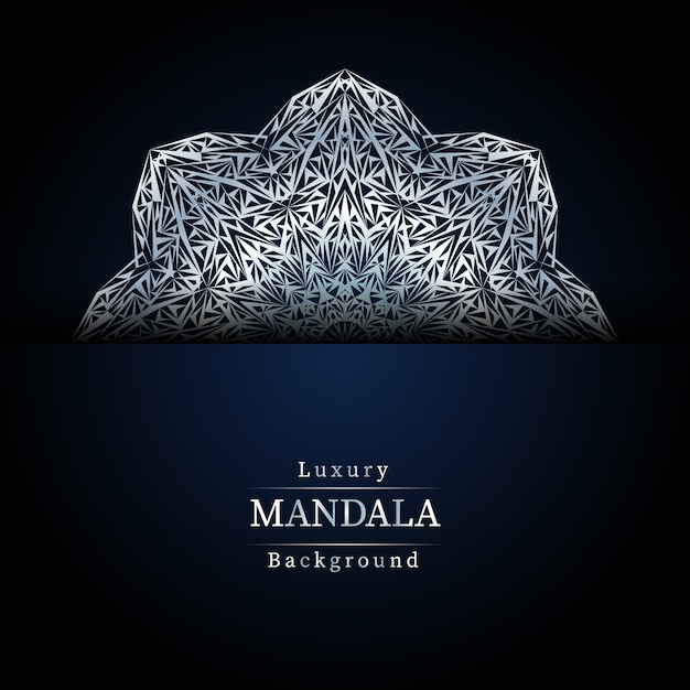 Luxus dekorativer mandala design hintergrund