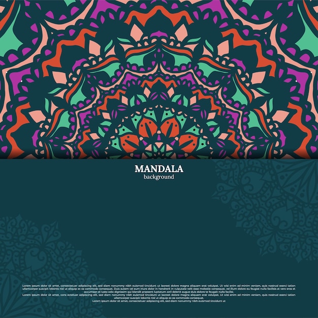 Luxus dekorativer mandala design hintergrund