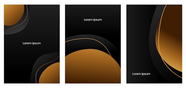 Luxus-design-vorlagen-poster-bundle