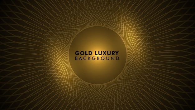 Luxus-gold-kreis-zusammenfassungs-hintergrund