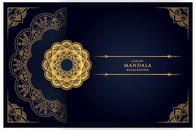 Luxus Gold Mandala Hintergrund