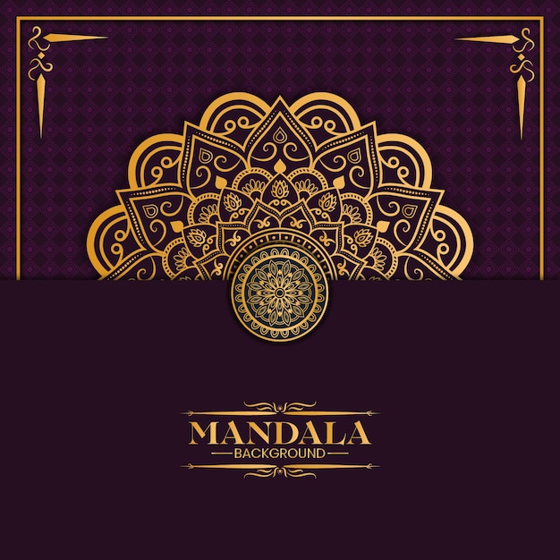 Luxus gold mandala hintergrund