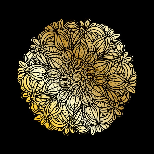 Luxus gold mandala muster ornament