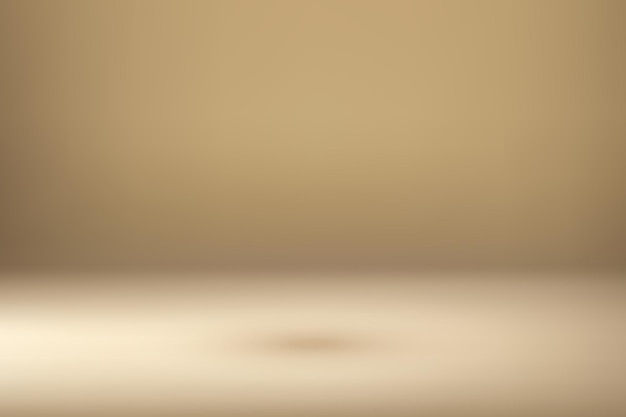 Luxus-Gold-Studio-Raum-Hintergrund mit Scheinwerfern und Schatten Vorlage für die Anzeige von Produkten