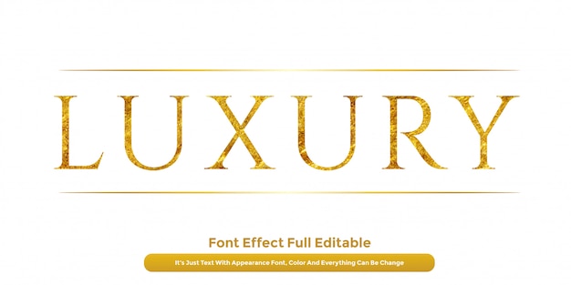 Vektor luxus gold text