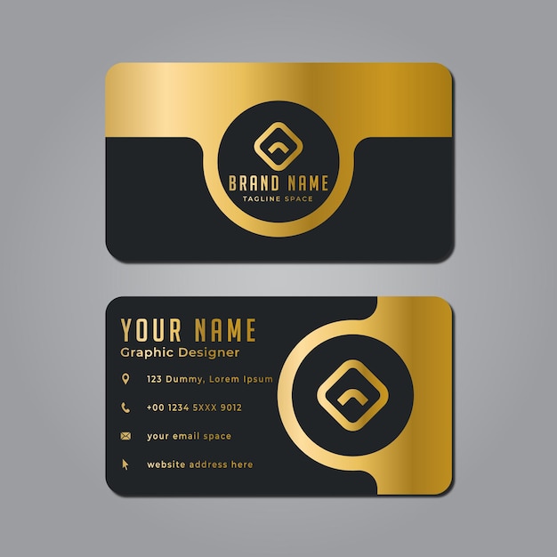 Luxus-Gold-Visitenkarten-Design