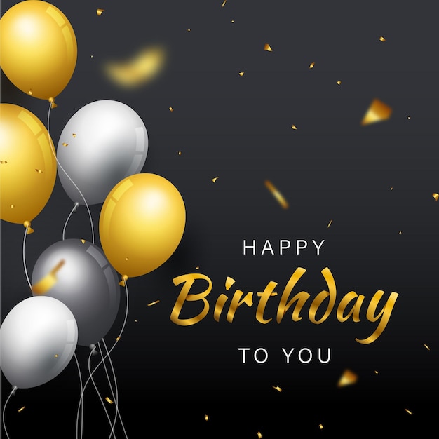 Luxus goldener alles Gute zum Geburtstag Hintergrund