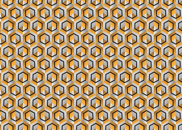 Luxus-hexagon 3d-dreieck formt wand-hintergrund-design-bild-vektor