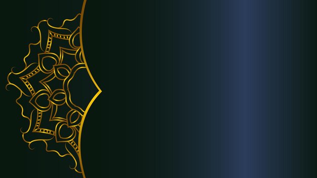 Luxus-Hintergrund mit dekorativem Mandala-Design Luxus-goldener Mandala-Dekorationshintergrund