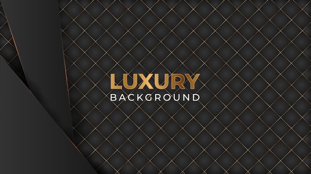 Luxus Hintergrund Schwarz Golden mit Lichteffekt
