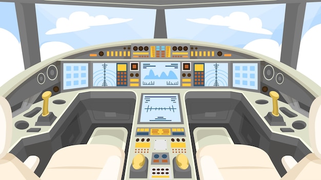 Luxus-Jet-Cockpit - Innenszenen