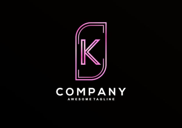 Luxus-k-letter-logo-design-kollektion