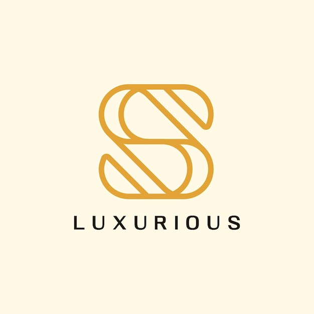 Vektor luxus-logo-design mit buchstaben