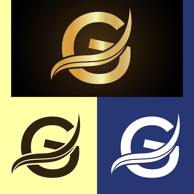 Vektor luxus-logo-design mit monogrammbuchstabe g