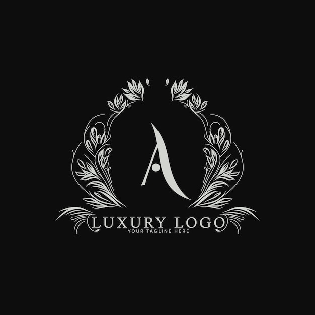 Luxus-Logo-Vorlage, Design von Luxusproduktetiketten.