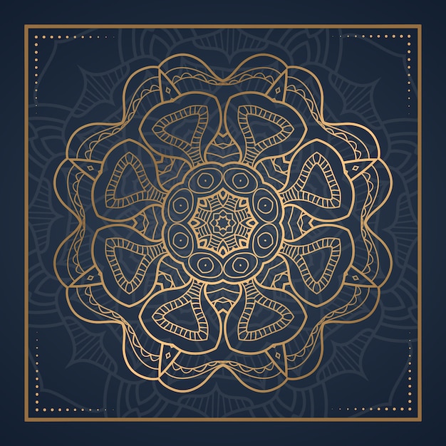 Luxus mandala abstrakten hintergrund