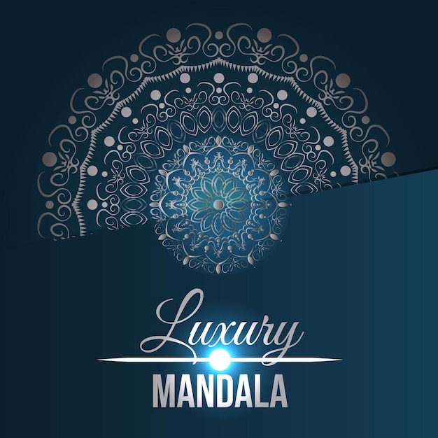 Vektor luxus-mandala-design-hintergrund einzigartige und moderne mandala-premium-manda