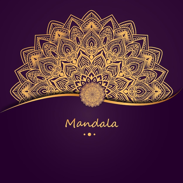 Luxus mandala design hintergrund