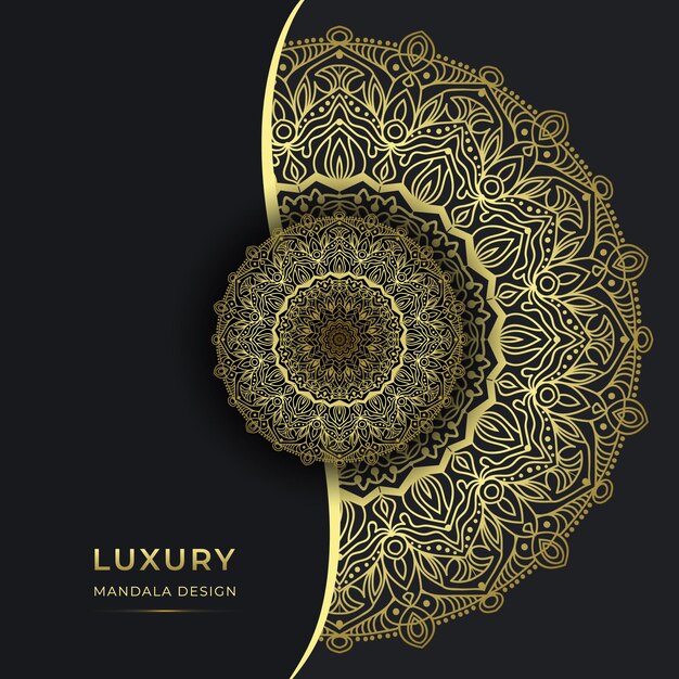 Luxus mandala design premium-vektor