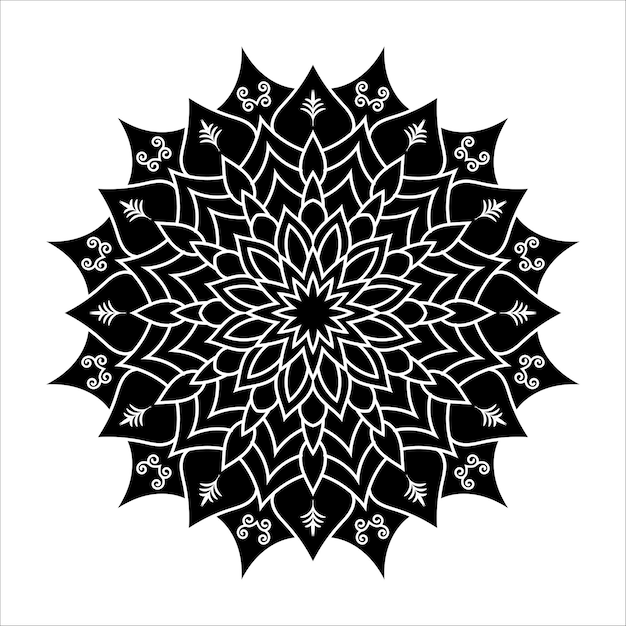 Vektor luxus-mandala-hintergrund. dekoratives mandala zum drucken.