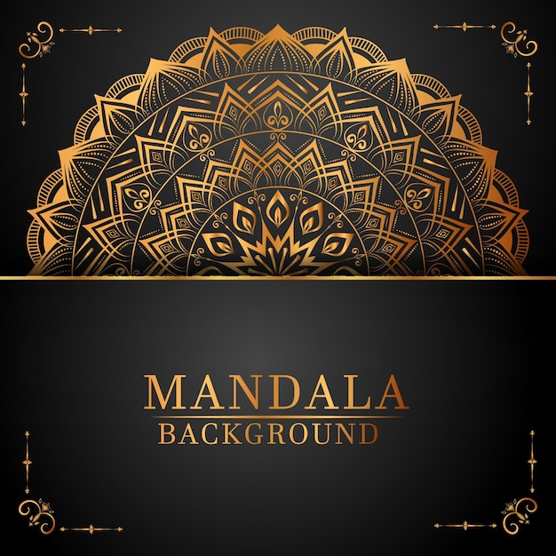 Luxus-mandala-hintergrund mit goldenem arabesken-muster arabisch-islamischer ost-stil