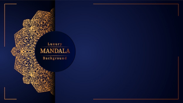 Luxus mandala hintergrund