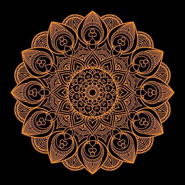 Luxus mandala hintergrund