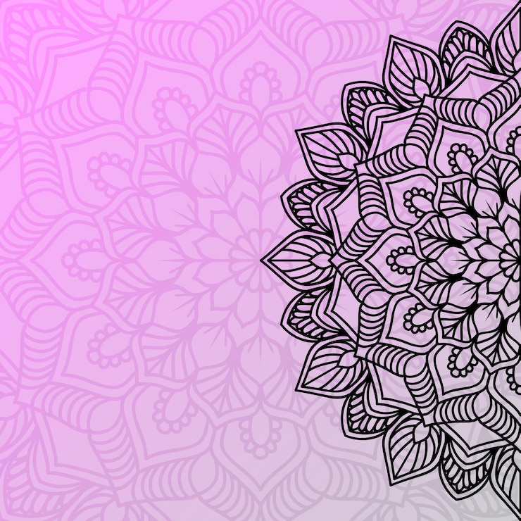 Vektor luxus-mandala-hintergrunddesign