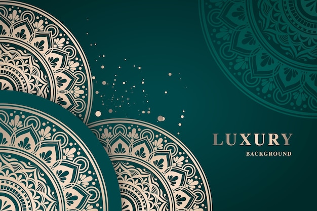 Luxus-mandala-hintergrundkonzept