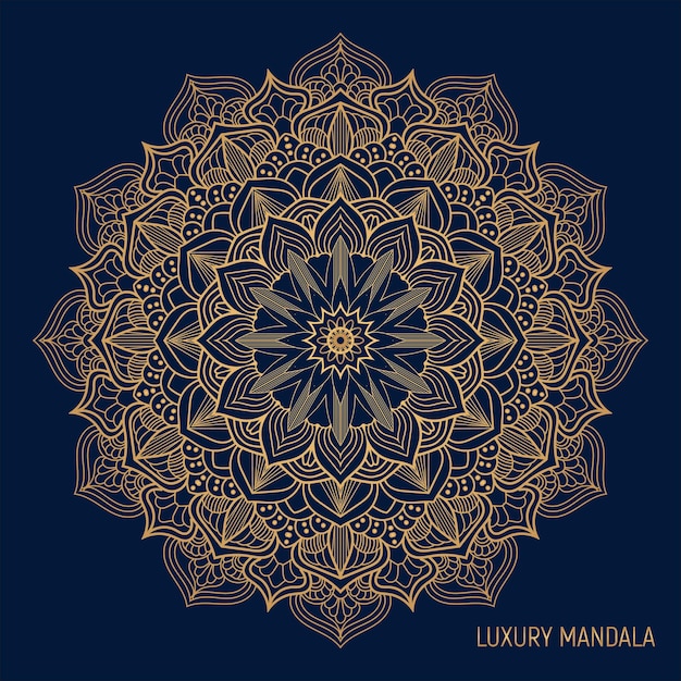 Luxus-mandala mit wunderschönem arabesken muster-stil-hintergrund für cover-karten-poster-broschüre