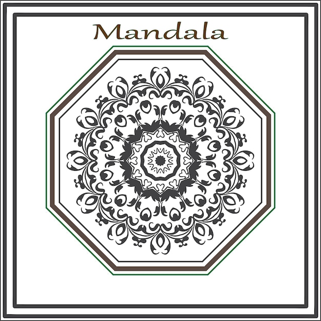 Vektor luxus-mandala mit wunderschönem vektor-design