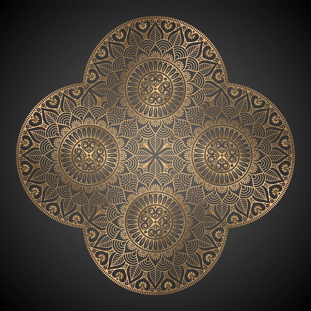 Luxus maßwerk mandala.