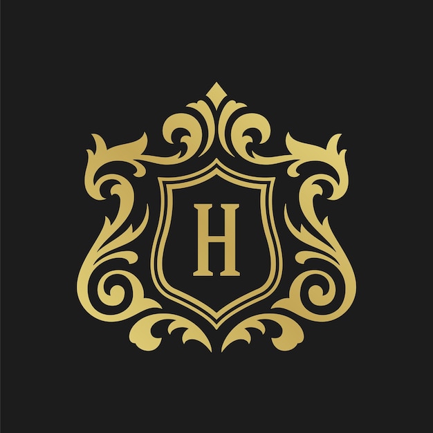 Luxus-monogramm-logo-vorlage vektorobjekt für logotyp