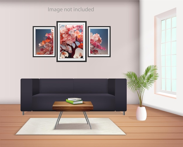 Luxus-Natur-Wandrahmen und Schlafzimmer-Design