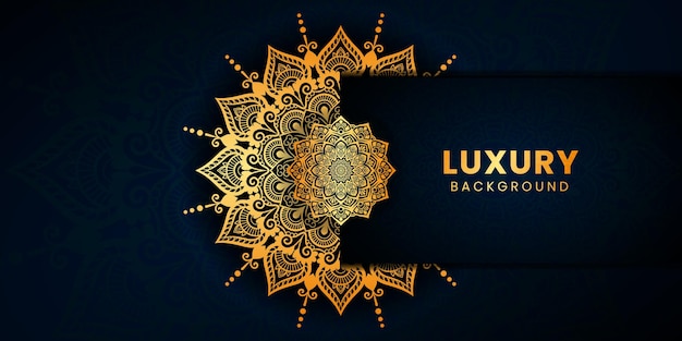 Luxus ornamental Schönes Mandala-Hintergrunddesign