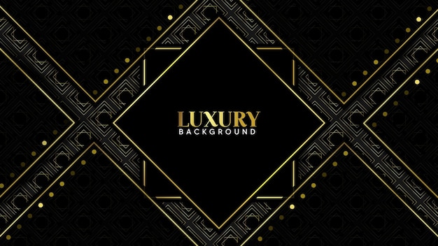 Luxus-premium-hintergrund in schwarz und gold