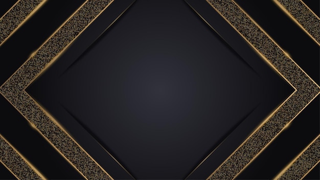 Luxus-Premium-Schwarz- und Gold-Premiumpreis-Vektor-Designstil