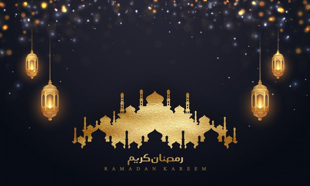 Luxus ramadan für plakate oder banner