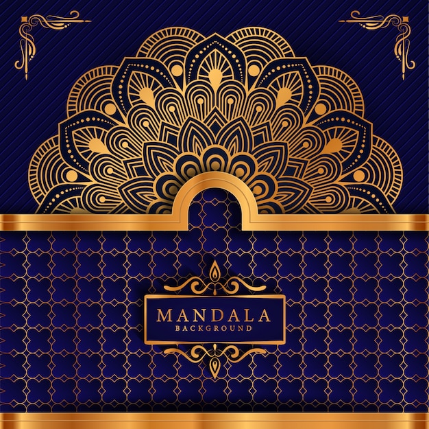 Luxus Ramadan Kareem Mandala Grußkarte
