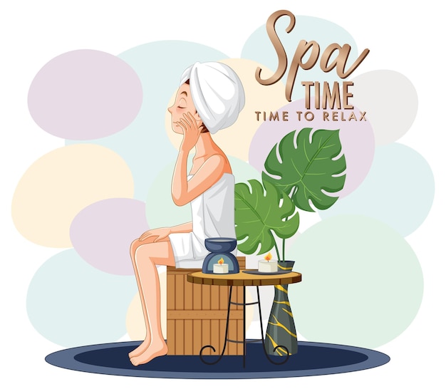 Luxus-Spa-Poster-Vorlagendesign