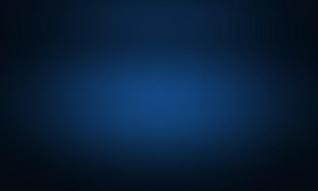 Luxus-Studio-Banner mit glattem dunkelblauen Hintergrund